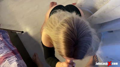 Redhead Соручу Дик жана Блять, Алууда Кончает анын Эшек